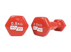 Гантель для фітнесу з вініловим покриттям 0.5 кг